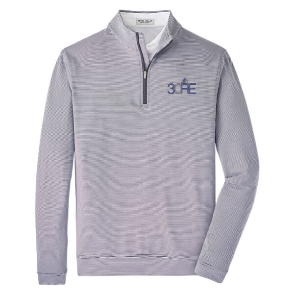   - Perth Sugar Stripe Performance Quarter Zip  Thumbnail