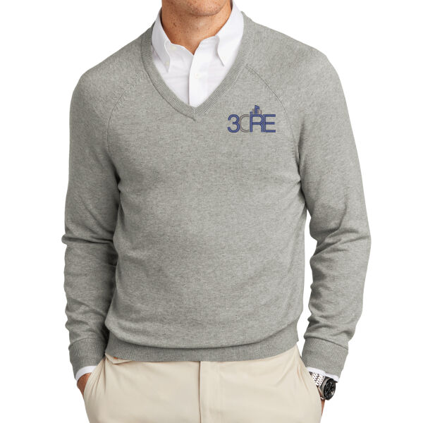   - Cotton Stretch V Neck Sweater Thumbnail