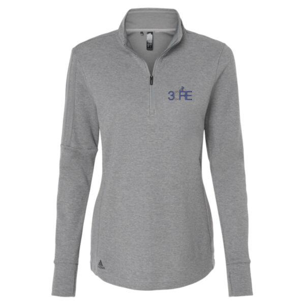   - Women's 3-Stripe Quarter-Zip Sweater Pullover Thumbnail